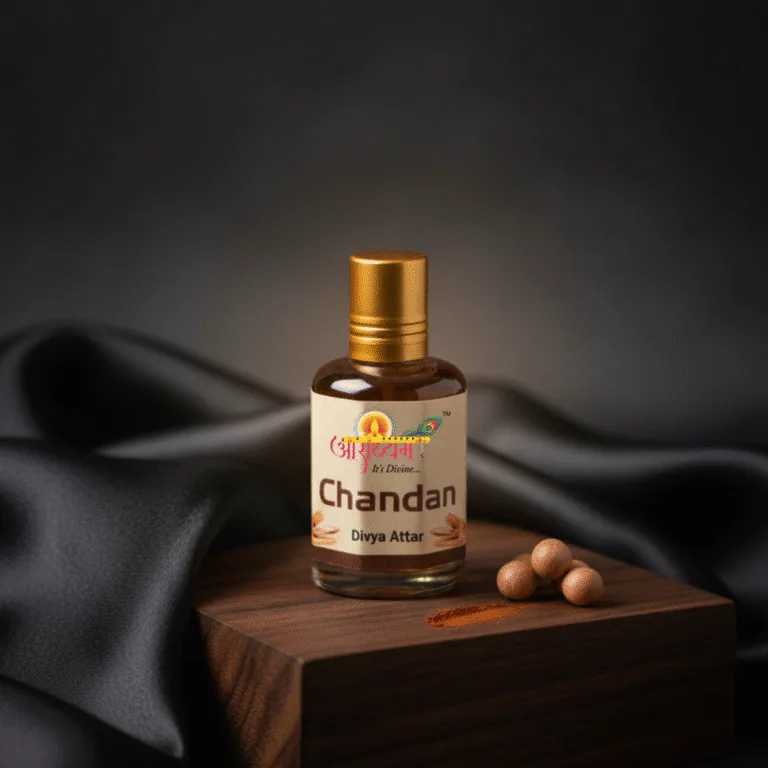 Attar Chandan | Pure Sandalwood Fragrance | Alcohol-Free Religious Attar | Aradhyam