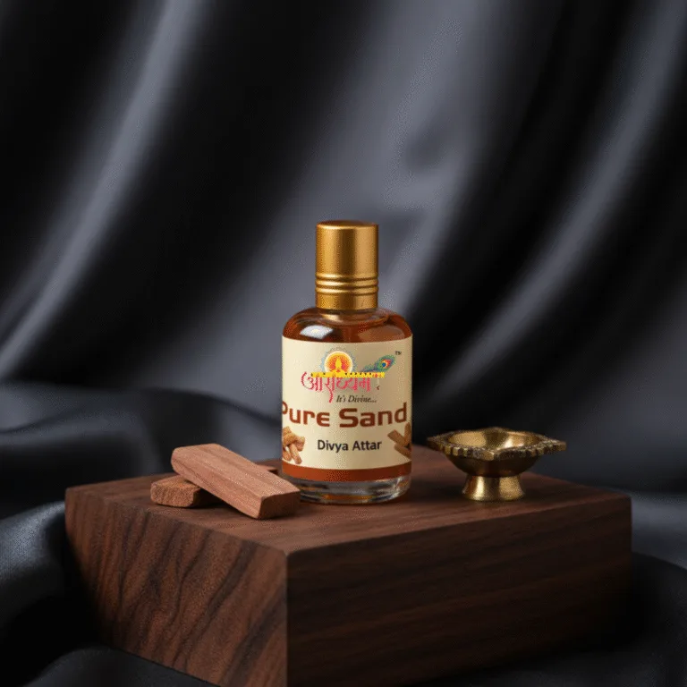 Attar Pure Chandan | Pure Sandalwood Fragrance | Alcohol-Free Wearable Attar | Aradhyam