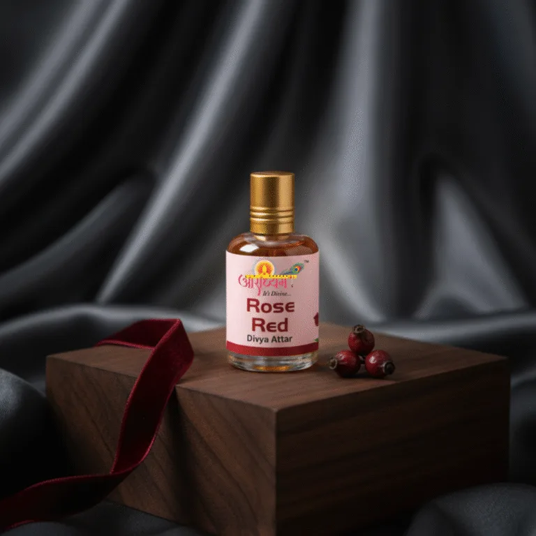 Attar Rose Red | Rich Red Rose Fragrance | Alcohol-Free Wearable Attar | Aradhyam