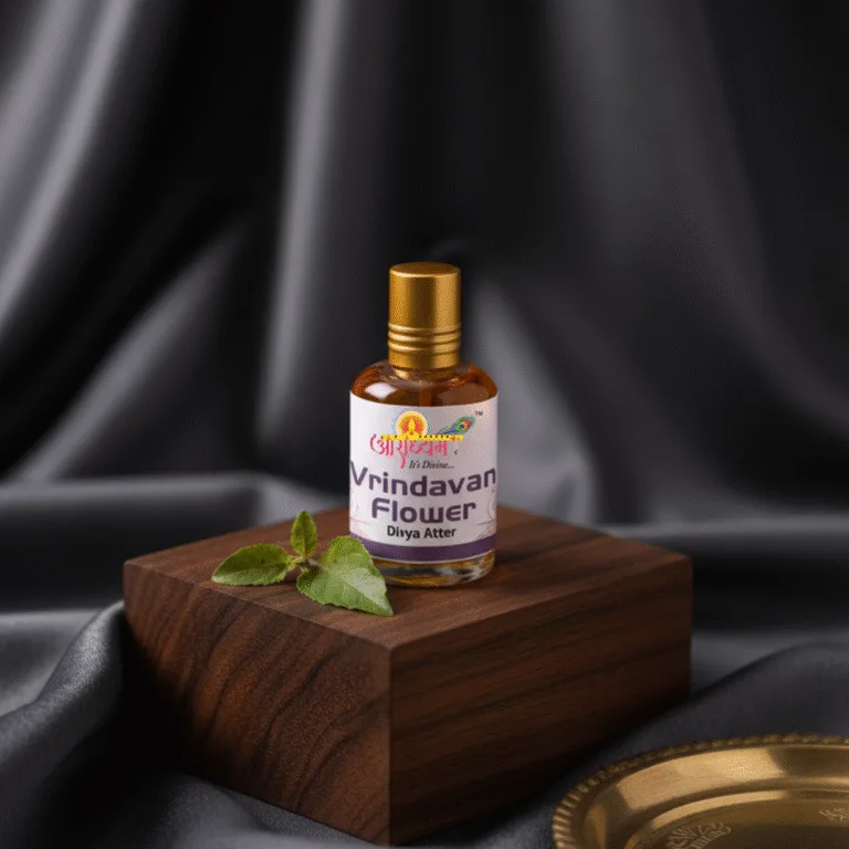 Attar Vrindavan Flower | Divine Temple Floral Fragrance | Alcohol-Free Religious Attar | Aradhyam