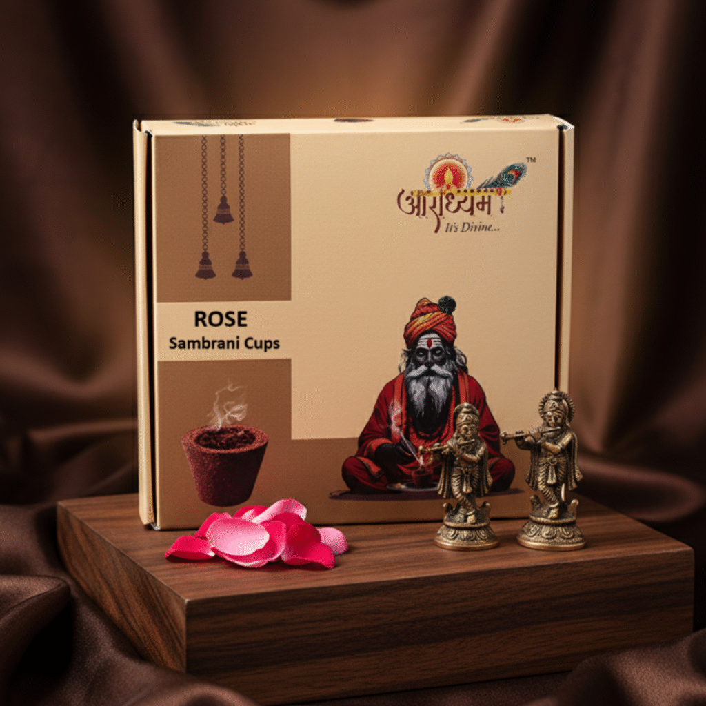 Sambrani Cups Rose| | Blend of Devdar, Nagarmotha, Giloya, Guggal, Loban and Other Herbs ||Free Burner Plate