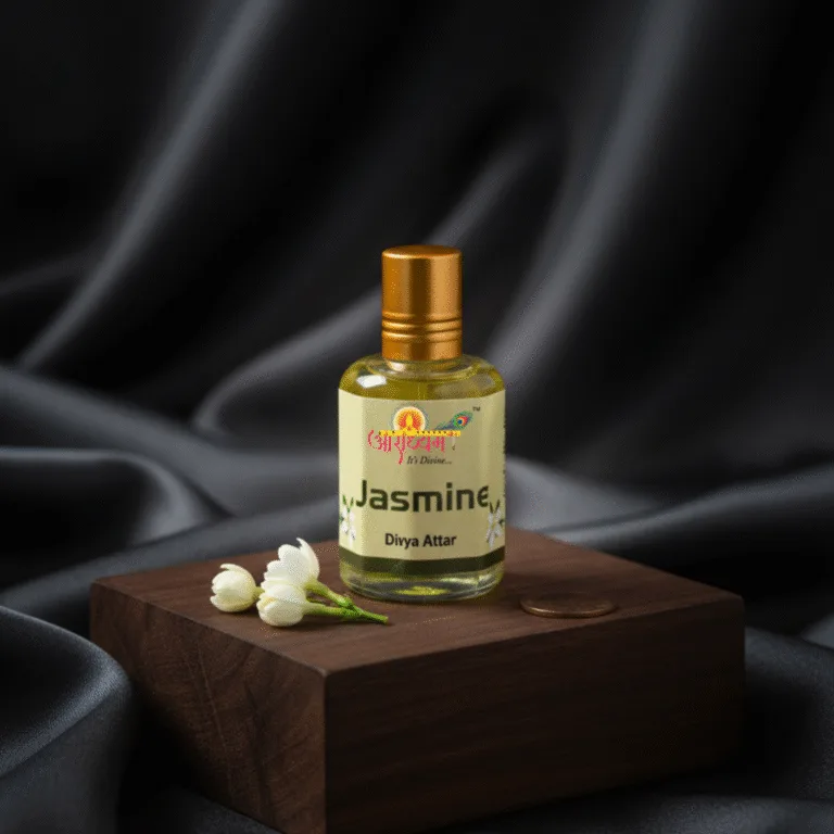 Attar Jasmine | Sweet Jasmine Floral Fragrance | Alcohol-Free Religious Attar | Aradhyam