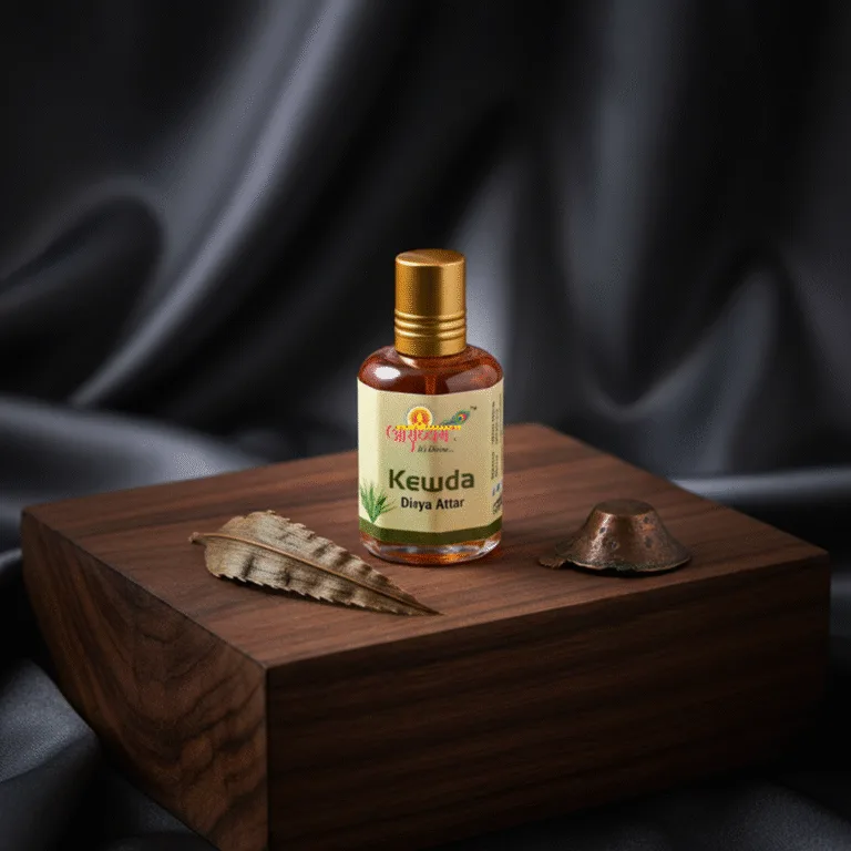 Attar Kewda | Traditional Floral Fragrance | Alcohol-Free Religious Attar | Aradhyam