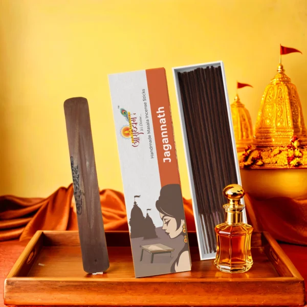 Premium Handrolled Jagannath Masala Incense Sticks by Aradhyam for Pooja Meditation and Spiritual Ambience