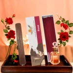 Premium Handrolled Rose Masala Incense Sticks by Aradhyam for Pooja Meditation and Spiritual Ambience