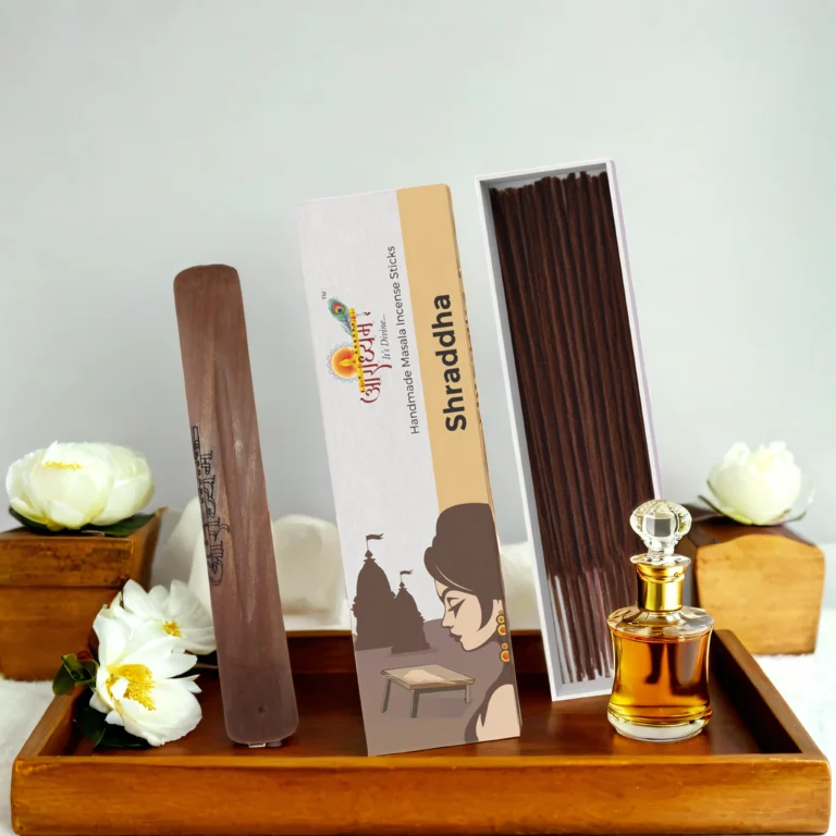 Handrolled Shardha Masala Incense Sticks – Premium Devotional Agarbatti | 100g | Approx. 44 Sticks | Aradhyam
