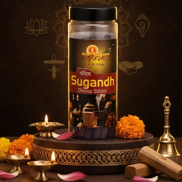 Premium Sugandh Dhoop Sticks Charcoal Free by Aradhyam for Pooja Meditation and Luxury Spiritual Ambience