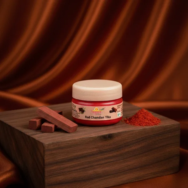Pooja Chandan Tika Paste (Red) – Aradhyam