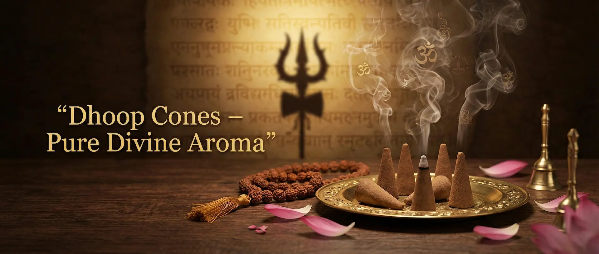 Natural dhoop cones for pooja and meditation