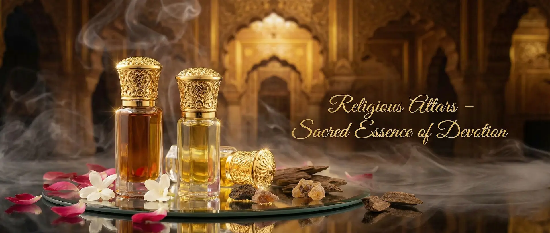 Religious attars and sacred temple fragrances